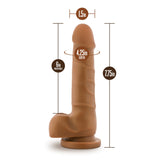 Dr. Skin Realistic Cock Realistic Mocha 7.75-Inch Long Dildo