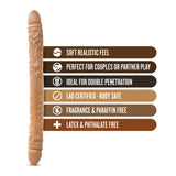 Dr. Skin Mocha 18-Inch Long Dildo