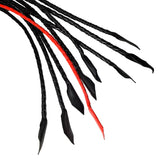 Prowler RED Short Handle Flogger Leather Red/Black