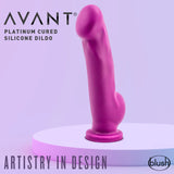 Avant Ergo Violet D7 Artisan 7 Inch Dildo with Suction Cup Base