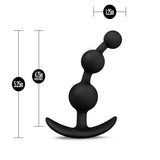 Luxe Be Me 3 Black 5.25-Inch Anal Plug With Handle