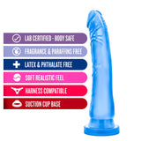 B Yours Sweet N' Hard 6 Realistic Blue 8.5-Inch Long Dildo