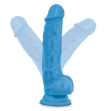 Neo Realistic Neon Blue 7.5-Inch Long Dildo