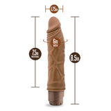 Dr. Skin Cock Vibe 10 Realistic Mocha 8.8-Inch Long Vibrating Dildo