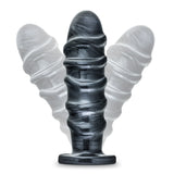 Jet Annihilator Carbon Metallic Black 11-Inch Anal Plug With Suction Cup Base