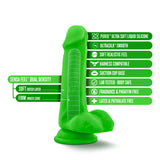 Neo Elite Neon Green 6.5-Inch Dildo