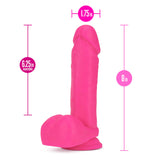 Neo Realistic Neon Pink 8-Inch Long Dildo