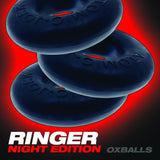 Oxballs Ringer Donut Cockring 3 Pack Night Edition