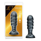 Jet Bruiser Carbon Metallic Black 7.5-Inch Anal Plug With Suction Cup Base