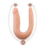 Dr. Skin Mini Double Dong Vanilla 12.5-Inch Long Double Dildo