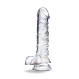 B Yours Diamond Dazzle Realistic Clear 9-Inch Long Dildo