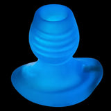 Oxballs Glowhole Hollow Buttplug with LED Insert - SMALL - Blue Morph