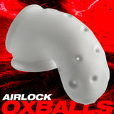 Oxballs Airlock Air-Lite Vented Silicone Chastity - White Ice