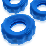 Hunkyjunk HUJ Cockrings (3 Pack) - Teal Ice