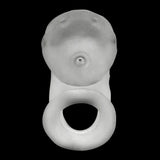 Oxballs Airlock Air-Lite Vented Silicone Chastity - Clear Ice