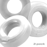 Hunkyjunk HUJ3 Silicone C-Rings (3 Pack) - White Ice