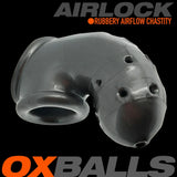 Oxballs Airlock Air-Lite Vented Silicone Chastity - Steel