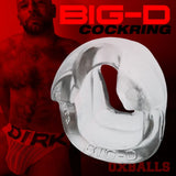 Oxballs Big-D Shaft Grip Cock Ring - Clear