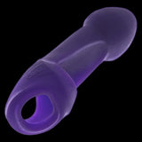 Hunkyjunk Double Thruster Double Penetrator Sling - Plum Ice Purple