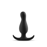 Blush Anal Adventures Platinum Curve Curved Black 3.5-Inch Anal Plug