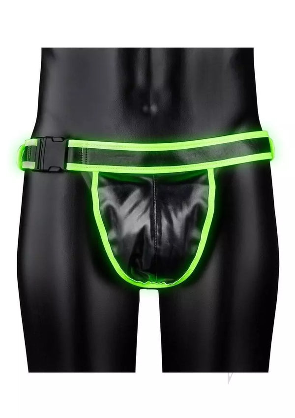 Ouch! Buckle Jock Strap Metal Glow in the Dark