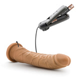 Dr. Skin Realistic Curved Mocha 8.5-Inch Vibrating Dildo