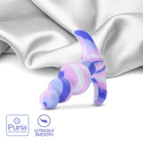 Avant Twilight Blue Artisan 3 Inch Tapered Stayput Butt Plug with Pleasure Curves