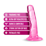 B Yours Plus Hard N’ Happy Realistic G-Spot Pink 5.5-Inch Long Dildo