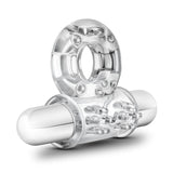 Stay Hard Bull Ring 3-In-1 Clear 10-Function Vibrating Penis Ring