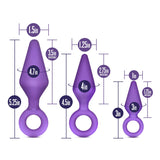 Luxe Candy Rimmer Kit Purple Anal Plug With Handle