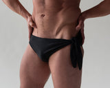 GYMNASIUM THE TIE SIDE SWIM BRIEF BLACK