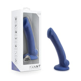 Avant Ergo Mini Indigo D10 Artisan 7 Inch Thin Dildo with Suction Cup Base