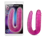 B Yours U-Shaped Double Sided Pink 18-Inch Long Double Dildo