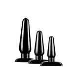 Anal Adventures Basic Kit Black Anal Plug