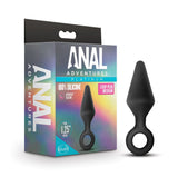 Anal Adventures Platinum Loop Black 4.5-Inch Anal Plug