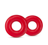 Stay Hard Red Oversized Donut Penis Rings 2-Pack