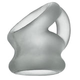 Oxballs Tri-Squeeze Silicone 3-Ring Ball Stretching Sling - Clear Ice
