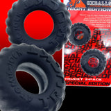 Oxballs Truckt Cock Ring (2 Pack) - Night Edition