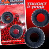 Oxballs Truckt Cock Ring (2 Pack) - Night Edition