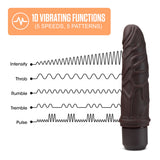 Dr. Skin Silicone Dr. Robert Brown 7.25-Inch Long Vibrating Dildo