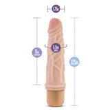 Dr. Skin Cock Vibe 3 Realistic Beige 7.25-Inch Long Vibrating Dildo
