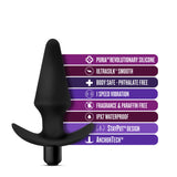 Anal Adventures Platinum Black 5-Inch Vibrating Anal Plug