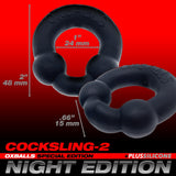 Oxballs Ultraballs Cockring Set 2 Each Per Set Night Edition