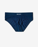 RED Hot Hip Brief Mono-Tone in Petrol Blue