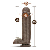 Dr. Skin Mr. Mister Realistic Chocolate 11-Inch Long Dildo