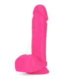 Neo Realistic Neon Pink 8-Inch Long Dildo