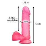 B Yours Sweet N' Hard 2 Realistic Pink 8-Inch Long Dildo