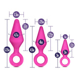 Luxe Candy Rimmer Kit Fuchsia Anal Plug With Handle