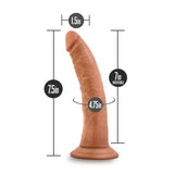 Dr. Skin Glide Realistic Mocha 7.5-Inch Long Dildo