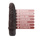 Dr. Skin Silicone Dr. Robert Brown 7.25-Inch Long Vibrating Dildo